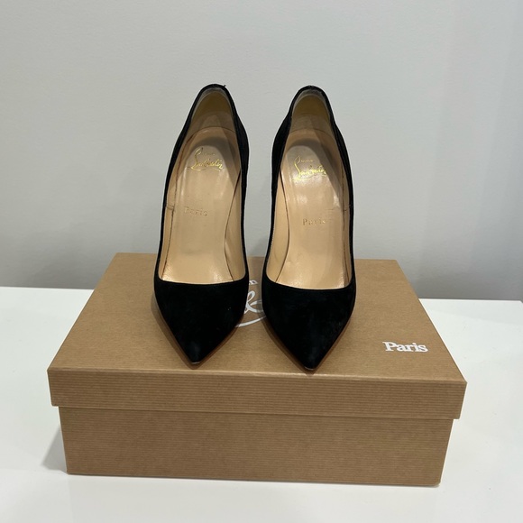 Christian Louboutin So Kate 120mm Black Suede - Picture 2 of 7